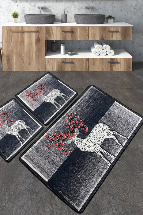 Mijölnir Juego de alfombrillas de baño Elafa Multicolor Mijölnir Juego de alfombrillas de baño Elafa Multicolor